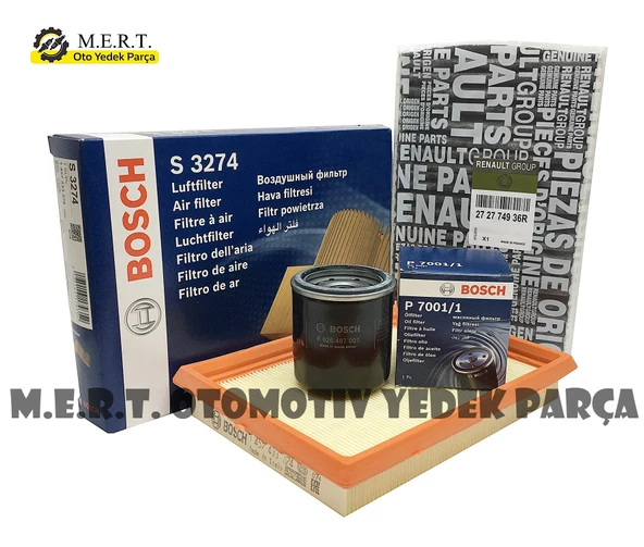 Nissan Juke 1.6 Benzinli Filtre Bakım Seti 2010-2018 ürün görseli 1