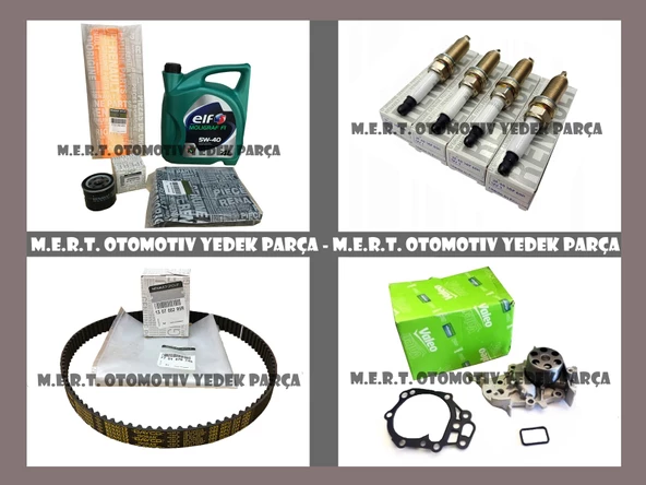 Clio 3 1.2 16V Komple Bakım Seti Triger Devirdaim Buji Filtre ürün görseli 1