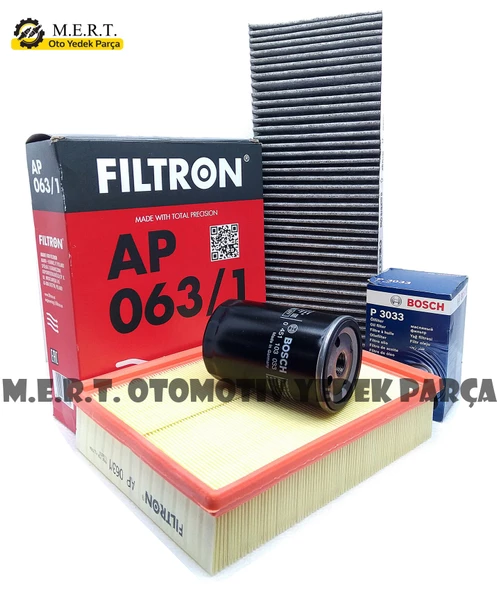 Vw Passat B5 1.6 / 1.8 Benzinli Filtre Bakım Seti (1996-2000) (485189823) ürün görseli 1