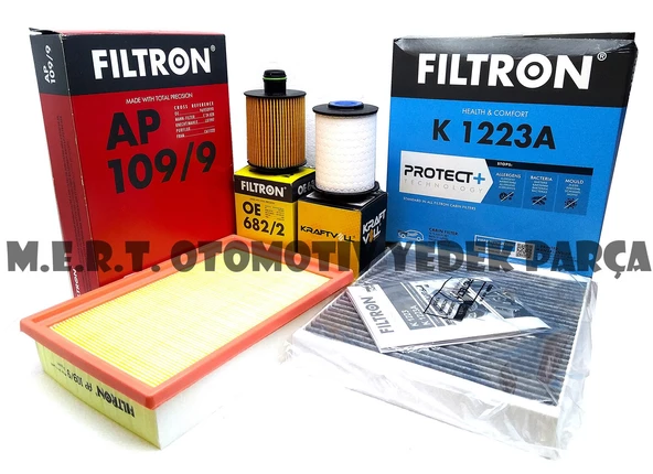 Chevrolet Aveo 1.3 Dizel Filtron Filtre Bakım Seti (2011-2014) ürün görseli 1