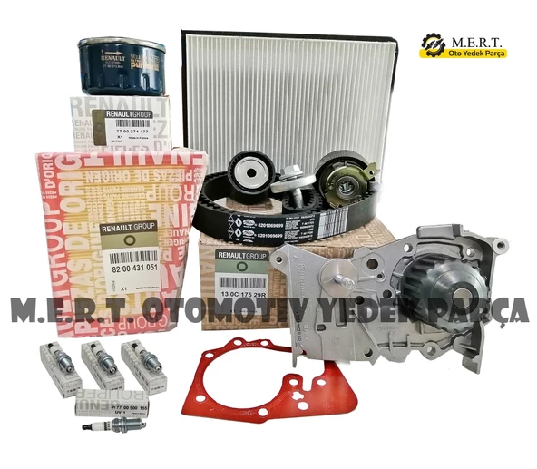 Megane 1 Komple Bakım Seti 1.6 Triger, Devirdaim, Filtre, Buji ürün görseli 1