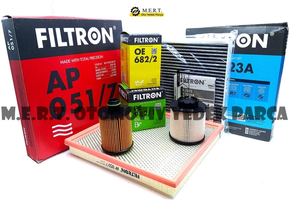 Opel Astra J 1.3 Cdti Filtron 4'Lü Filtre Bakım Seti (2009-2015) ürün görseli 1