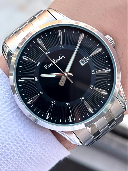Pierre Cardin Çelik Kordon Takvimli Özel Kadran 3 Atm Suya Dayanıklı Erkek Kol Saati EPC.800211.F101 ürün görseli 1
