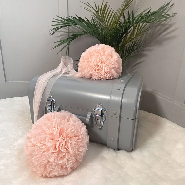 Pamuka Twin Ponpon Baby Pink ürün görseli 1