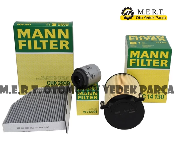 Vw Passat 1.4 Tsı Mann Filtre Bakım Seti 2010-2014 Cax ürün görseli 1