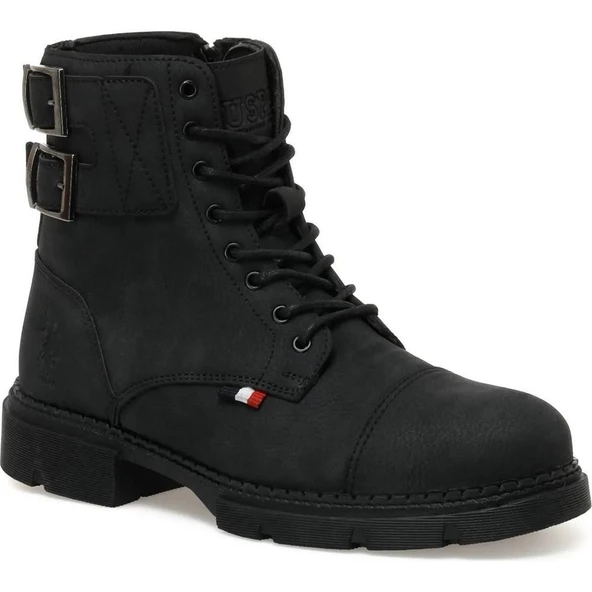 U.S.POLO ASSN PETROS 2PR SİYAH COMFORT CASUAL ERKEK POSTAL BOT ürün görseli 1