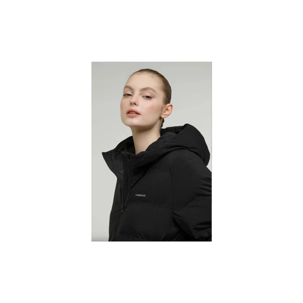 LUMBERJACK JENNY COAT 3PR KAPÜŞONLÜ REGULAR FİT BAYAN MONT - Resim 6