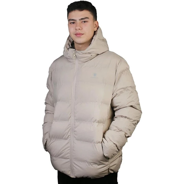 LUMBERJACK NOLAN 2SN22 3PR BEJ  KAPŞONLU ERKEK SPOR MONT ürün görseli 1