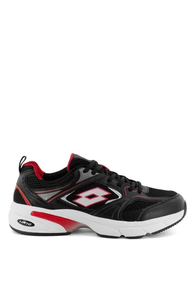 LOTTO ATHENS 3FX SİYAH KIRMIZI COMFORT CASUAL ERKEK SPOR AYAKKABISI ürün görseli 1