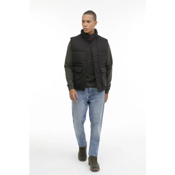LUMBERJACK ARNOLD 3PR SİYAH COMFORT CASUAL YELEK ürün görseli 1