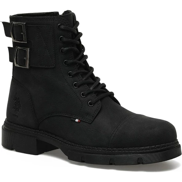 U.S.POLO ASSN PETROS 3PR SİYAH COMFORT CASUAL TREND SPOR FERMUARLI BOT ürün görseli 1