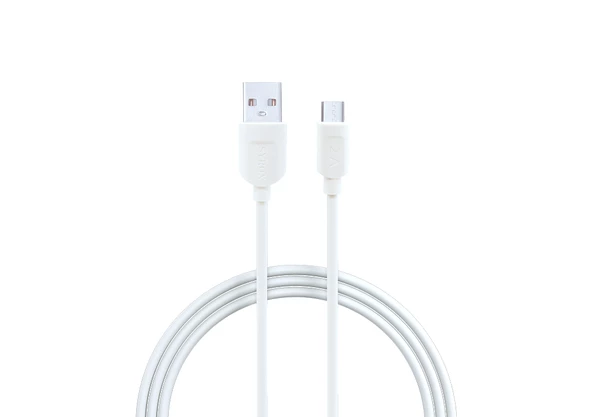 Syrox C65 2.0A 1mt Eko Micro USB Şarj & Data Kablosu - Beyaz ürün görseli 1