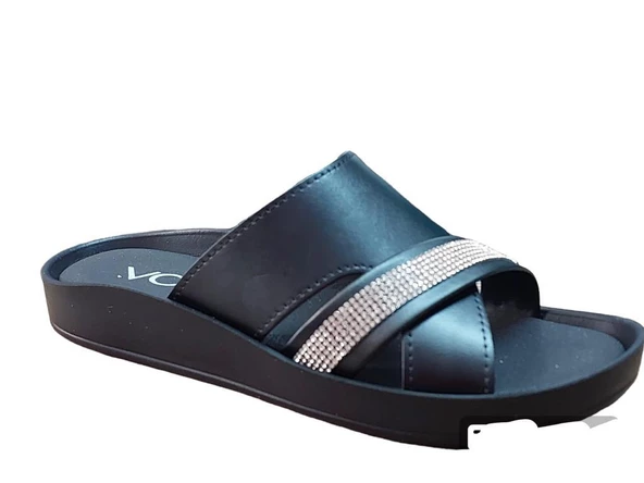 VOGA 1500 124 SİYAH TAŞLI COMFORT CASUAL ANATOMİK TERLİK ürün görseli 1