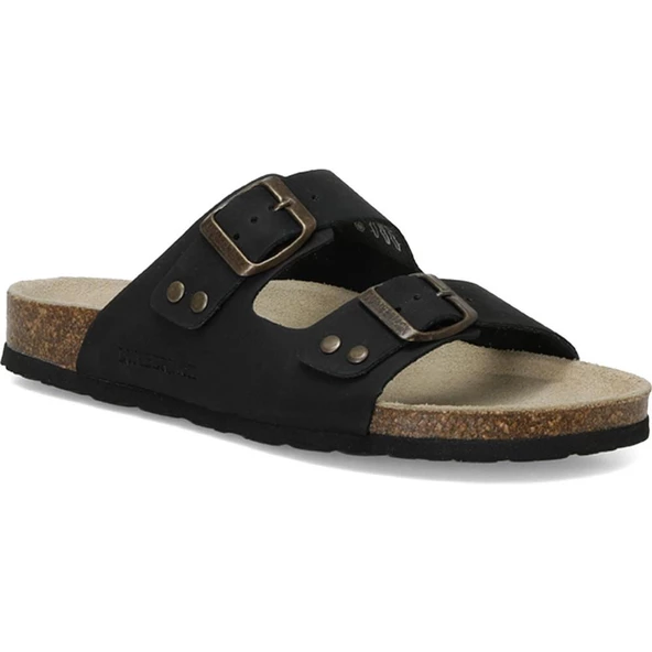 LUMBERJACK JOLİE NU 4FX HAKİKİ DERİ SİYAH COMFORT CASUAL ANATOMİK TERLİK ürün görseli 1