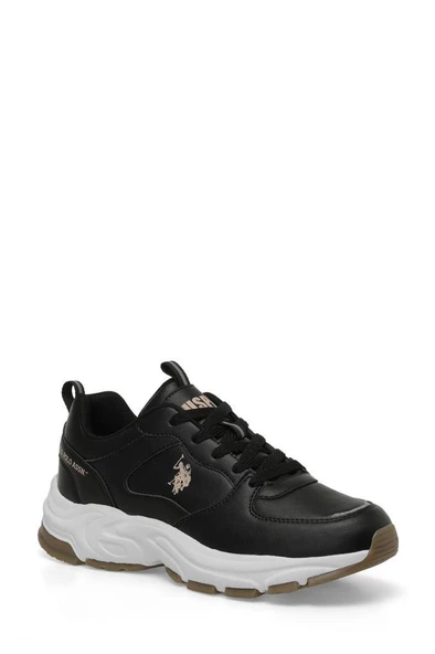 U.S.POLO ASSN SORLEY 4PR SİYAH COMFORT CASUAL ANATOMİK SPOR AYAKKABISI ürün görseli 1