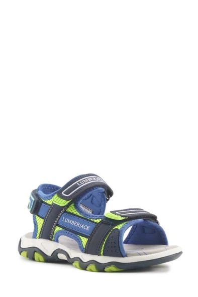 LUMBERJACK LOTEN 4FX MAVİ YEŞİL COMFORT CASUAL ANATOMİK UNİSEX SANDALET ürün görseli 1