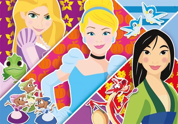 Clementoni  2x20 Parça Puzzle  Princess 24766 - Resim 2