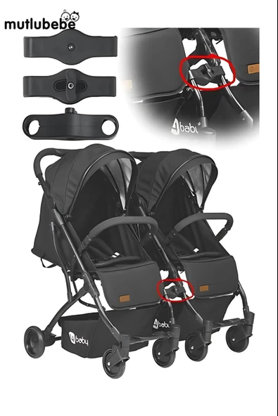 Drone Kabin Bebek Arabası İkiz Bağlantı Aparatı - 4 Baby Drone Bebek Arabalarını Birleştiren Pratik Bağlantı Kiti ürün görseli 1