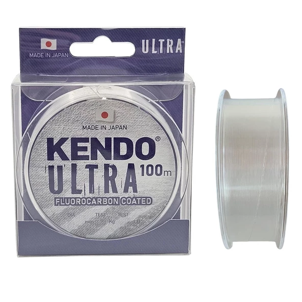 Kendo Ultra FC Coated 100mt 0.24mm Fluorocarbon Kaplama White Misina ürün görseli 1