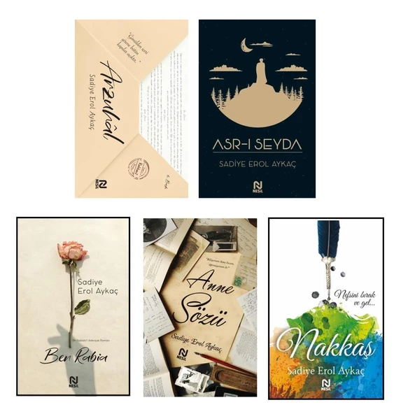 Sadiye Erol Aykaç Seti 5 Kitap (Arzuhal + Ben Rabia + Nakkaş + Anne Sözü + Asr ı Seyda) ürün görseli 1