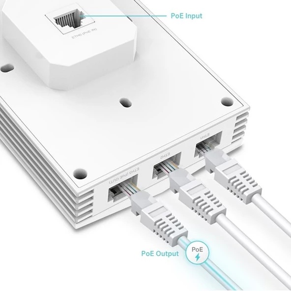 TP-LINK EAP655-Wall AX3000 WIFI-6 Duvar Montajlı Access Point - Resim 4
