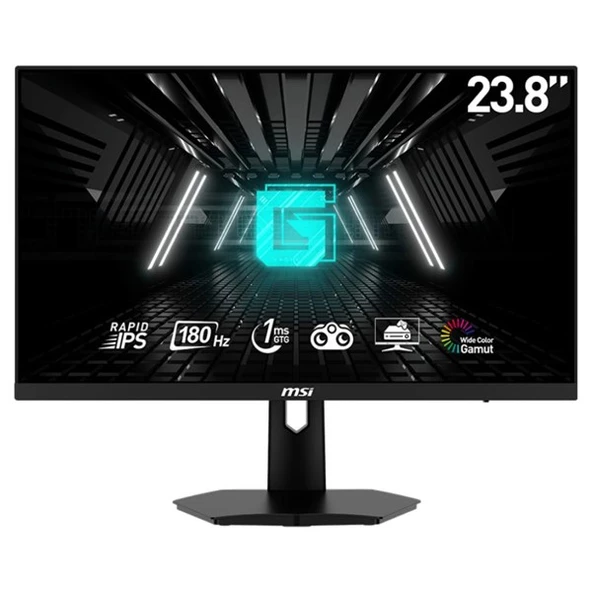 MSI  23.8" IPS G244F E2 1MS 180HZ HDMI-DP GAMING MONİTÖR 1920X1080 ürün görseli 1