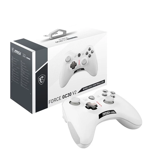 MSI GG FORCE GC30 V2 Kablosuz Beyaz Gamepad ürün görseli 1