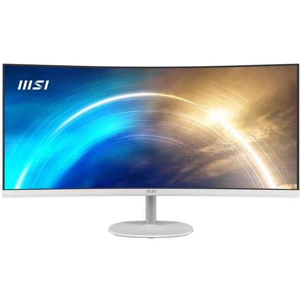 MSI 34" VA PRO MP341CQW 100HZ HDMI-DP KAVISLI EV OFIS MONİTÖRÜ 3440X1440 BEYAZ ürün görseli 1