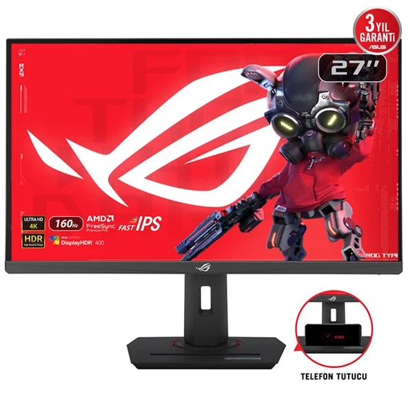 ASUS 27" IPS ROG STRIX XX27UCS 1MS 160HZ HDMI-DP USBC PIVOT GAMING MONİTÖR 3840X2160 ürün görseli 1