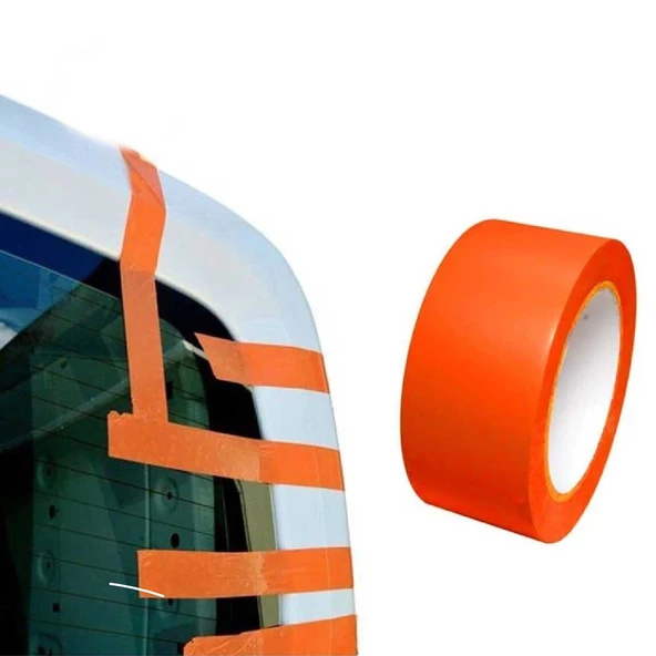 Cam Bandı Turuncu Cam Montaj Bandı Cam Yapıştırma 30mt 45mm - Hızlı Yapıştırıcı ürün görseli 1