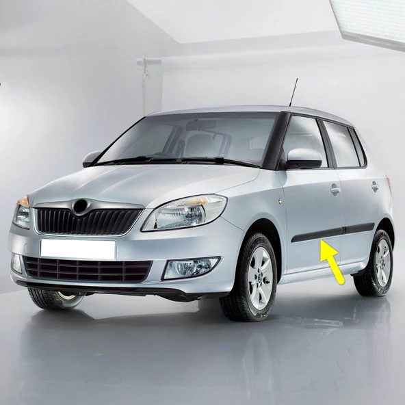 Skoda Fabia 2011-2014 Sol Ön Kapı Çıtası Düz 5J6853515 ürün görseli 1