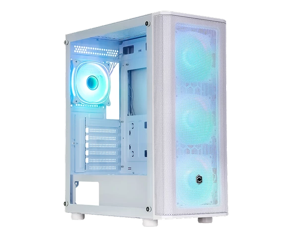 FRISBY  CM-106 650W 80+ DOUBLE ARGB GAMING BEYAZ MESH KASA ürün görseli 1