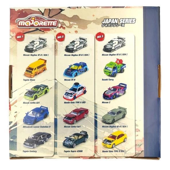 MAJORETTE JAPAN SERIES BONUS PACK 3 ASORTİ - Resim 2