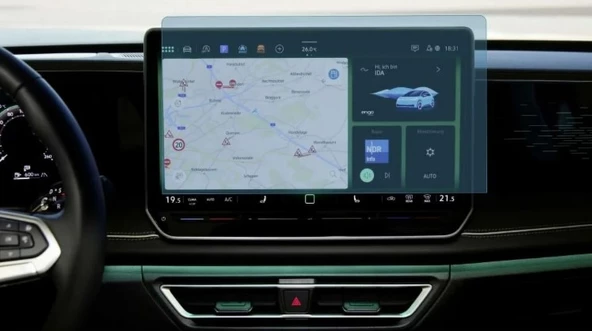 Volkswagen Yeni Tiguan E-tsi 12.9 Inç Multimedya Uyumlu 9h Nano Ekran Koruyucu 2024 2025 ürün görseli 1