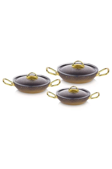 OMS Granit 6 Parça Sahan Set Altın 3032 ürün görseli 1