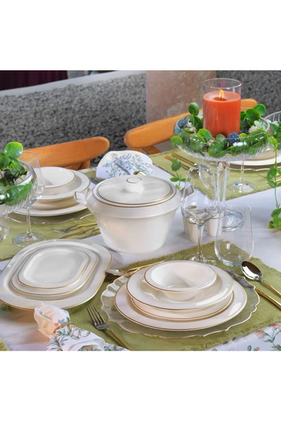 Schafer Tılsım Timeless Yemek Takımı 60 Parça-Gold ürün görseli 1