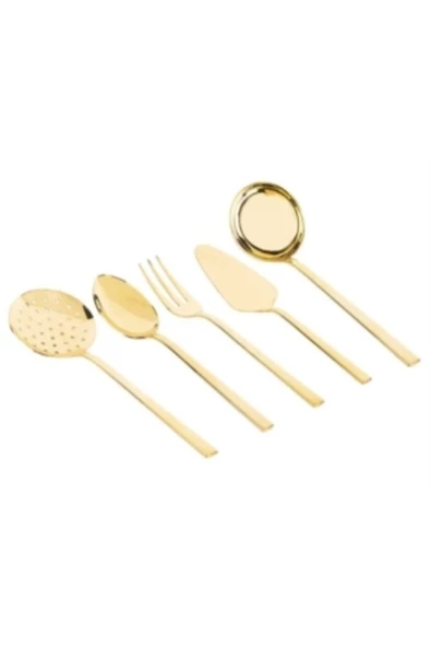 SILA Elit Tam Gold Servis Takımı 5 Adet ürün görseli 1