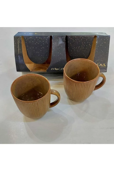 OMS Porselen 2li Efes Mug Kupa Bardak Seti ürün görseli 1