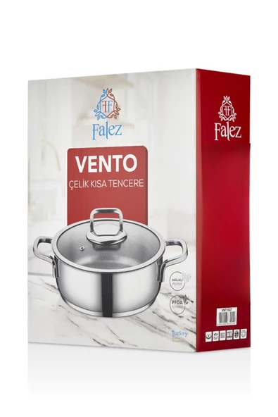 FALEZ Vento 24 Cm Çelik Karnıyarık Tencere - Resim 7