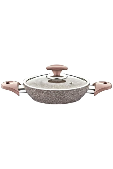 OMS Granit Kapaklı Sahan 18cm Gri ürün görseli 1