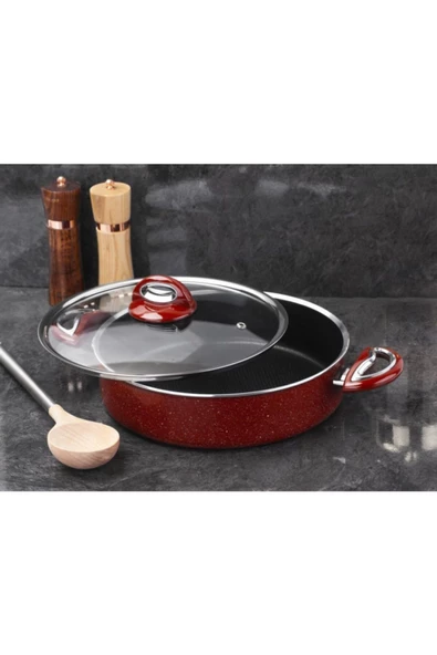 Taç Titan Granit Basık Tencere 32cm - Resim 2