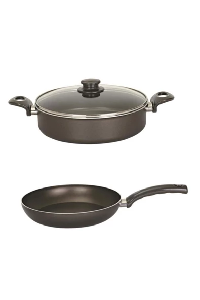 Mehtap Onyx Teflon 32 Cm Karnıyarık Ve 32 Cm Tava ürün görseli 1