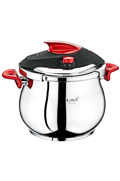 OMS PASLANMAZ 5102 2 Parça Klipso Kapak Düdüklü Tencere 12 Litre ürün görseli 1