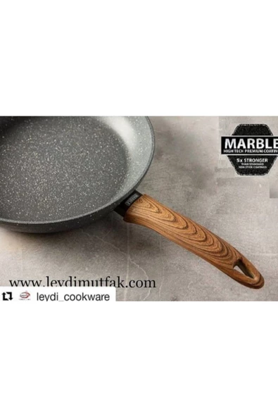 Leydi Marble Natura Granit Tava 28 Cm - Resim 3
