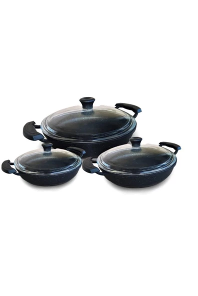 AKPA HOME Akpa Döküm Alya 3lü Sahan Set ürün görseli 1