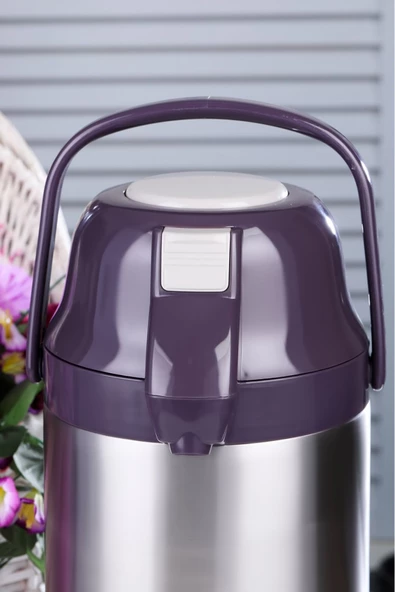 Cooker CKR2008 Pompalı 3,5 Lt Çelik Termos - Resim 3