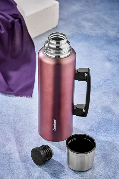 Cooker 1.5 LT KULPLU PASLANMAZ ÇELİK TERMOS - Resim 5