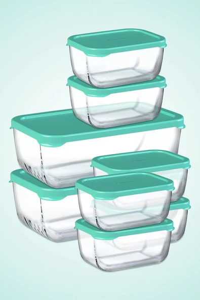 Paşabahçe 8 Parça Snowbox Saklama Kabı Takımı / 2 Büyük + 6 Orta ürün görseli 1