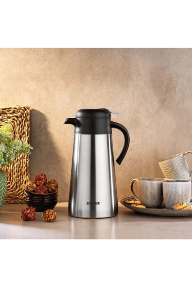 Schafer Kitchenhouse Silver Termos 2 L-ınox ürün görseli 1