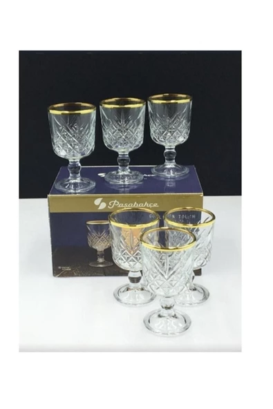 Paşabahçe 51718 Golden Touch Timeless Bardak 6 Lı 60 Cc ürün görseli 1